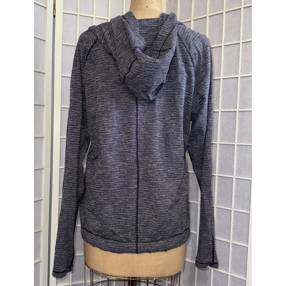 Lululemon Healthy Heart Pullover Coco Pique Black White Rulu Women's Size 6 - Picture 2 of 12